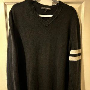 Naked Cashmere V-neck black cashmere sweater XL